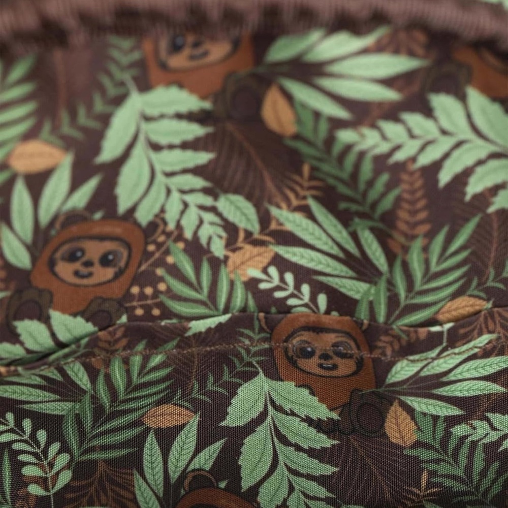 Used Once! Loungefly Star Wars Wicket Ewok Footsie Mini Backpack - Picture 4 of 11